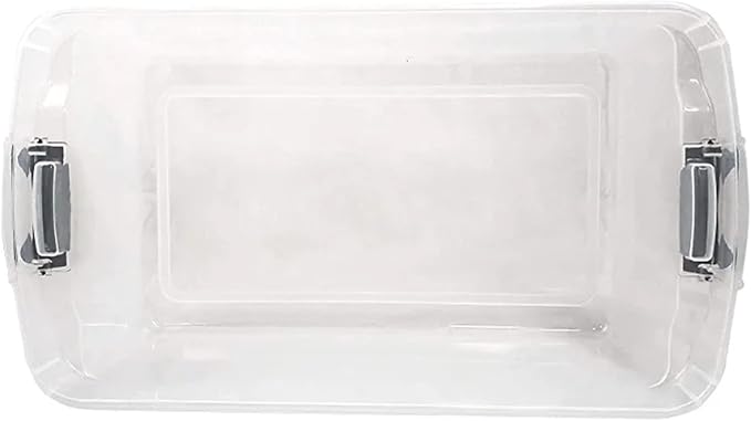 HOMZ Clear Plastic Storage Bin with Secure Latch, 64 Qt, 2 Pack | Heavy-Duty Stackable Containers for Home, Office, and Garage Organization - Image 8