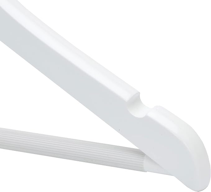 Quality Hangers 20 Pack Kids Hangers 14 Inches - Junior Preteen Youth Wooden Clothes Hanger with Curved Shoulder Swivel Chrome Hook Coated Pant Bar & Nonslip Notches (White, 20) - Image 8