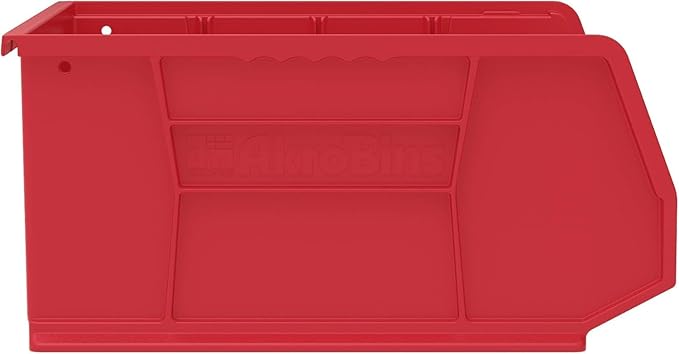 Akro-Mils 30250 AkroBins Plastic Storage Bins, 15"x16"x7", Red, 6-Pack | Space-Saving Stackable Bins for Garage, Pantry, Craft Organization - Image 4