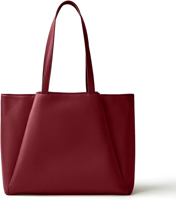 Work Tote Bags for Women 15.6 Inch Laptop with Zip Compartments | Vegan Leather Strcutured Professional Briefcase for Office, Meeting, Business with Padded Sleeve for Computer, water bottle by APRYL