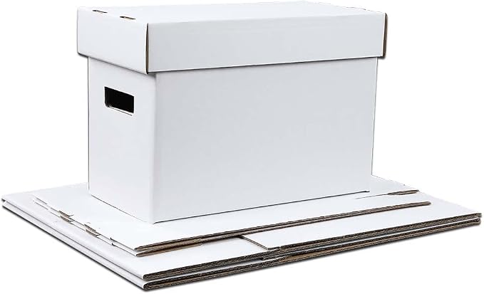 ANDPLAY 3 PCS Comic Book Storage Comic Book Box Holds 150-175 Comics Collapsible and Stackable Comic Short Box Moistureproof Comic Box Stackable Archival Cardboard - Image 9