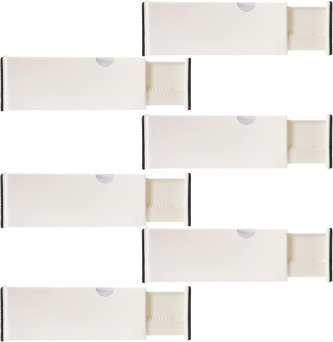 6 Drawer Organizer and Dividers, Organize Silverware and Utensils in Home Kitchen, Divider for Clothes in Bedroom Dresser, Designed to Not Snag Underwear and Bra Fabrics, Bathroom Storage Organizers - Image 8