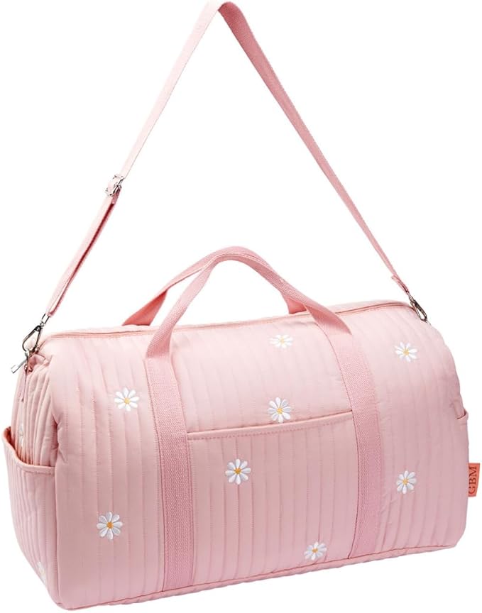 Women’s Travel Duffel Bag – Large Weekender & Overnight Travel Bag with Wet Pocket, Carry-On Friendly, Ideal as Hospital or Maternity Bag for Labor and Delivery by GoBabyMart