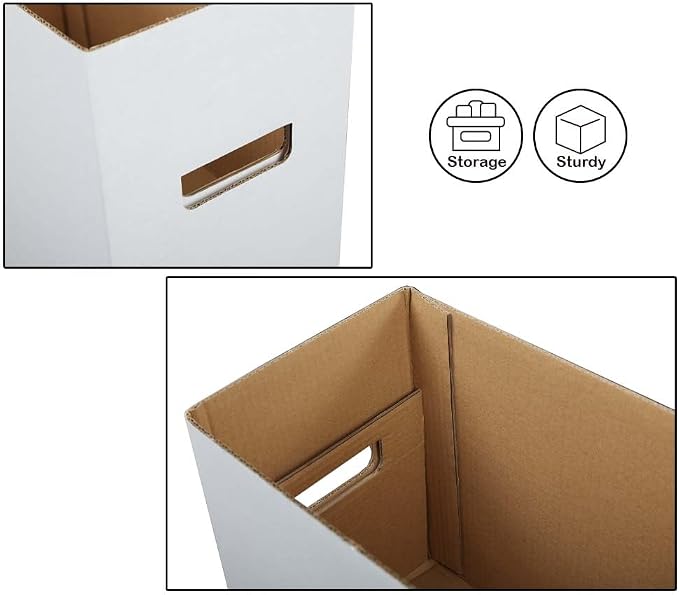 ANDPLAY 3 PCS Comic Book Storage Comic Book Box Holds 150-175 Comics Collapsible and Stackable Comic Short Box Moistureproof Comic Box Stackable Archival Cardboard - Image 4