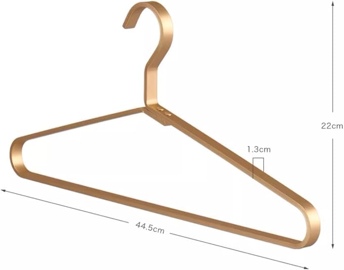 Premium Matte Gold Aluminum Coat Hangers 90 Piece Set, 16.5” Extra Smooth & Durable Metal Shirt Dress Hanger,Aluminum Alloy Hanger,Clothing Support,Clothing Hang - Image 8
