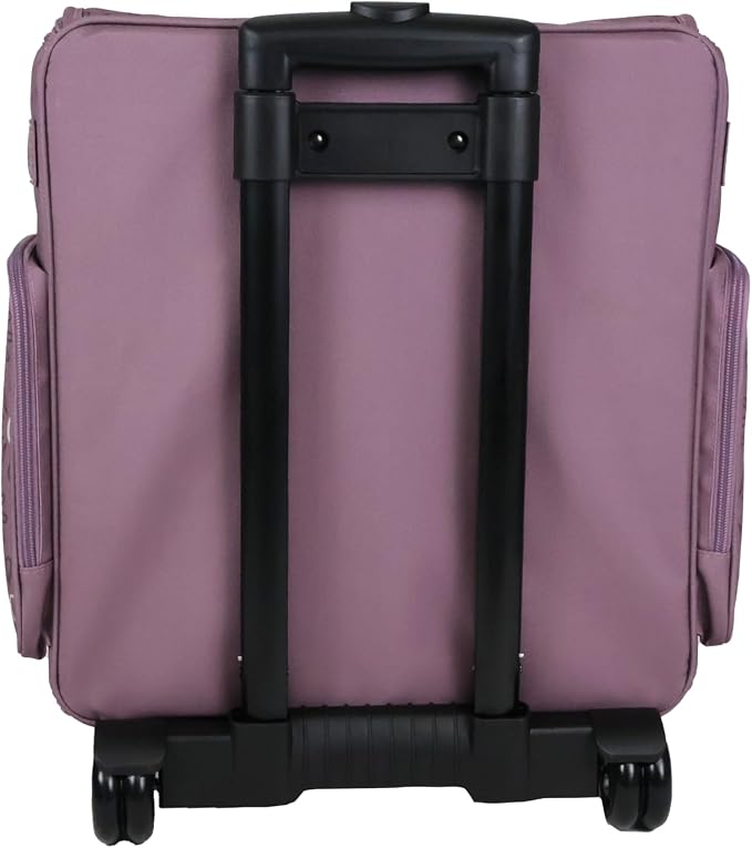 Everything Mary Rolling Scrapbook Tote – Purple Pattern Spacious Craft Storage with Multiple Pockets for Art Supplies, Tools & Essentials – Portable, Durable & Foldable - Image 9