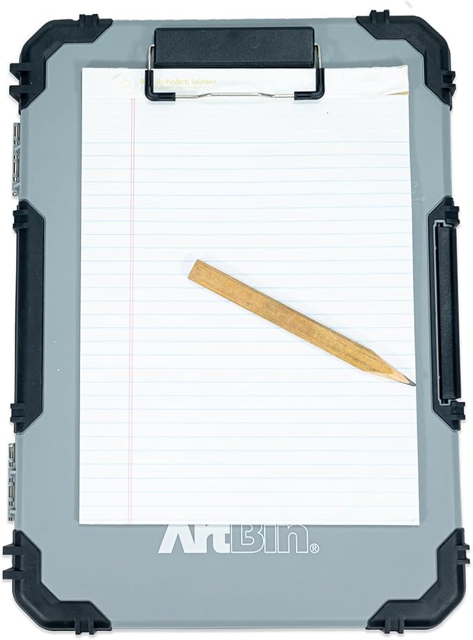 ArtBin 6838AG Sketch Board, Portable Drawing Surface with Internal Art & Craft Storage, Grey | Portable Drawing Surface with Internal Storage, Holds Art Supplies, Carry Design, Durable, Grey - Image 10