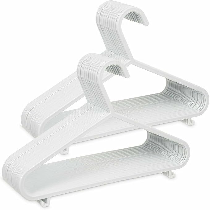 MYJ Plastic Kids Hangers for Clothes (Pack of 40) - Durable and Slim Baby Hangers - Space Saving Children's Hangers for Clothes - Infant Hangers & Kids Coat Hangers - Image 6