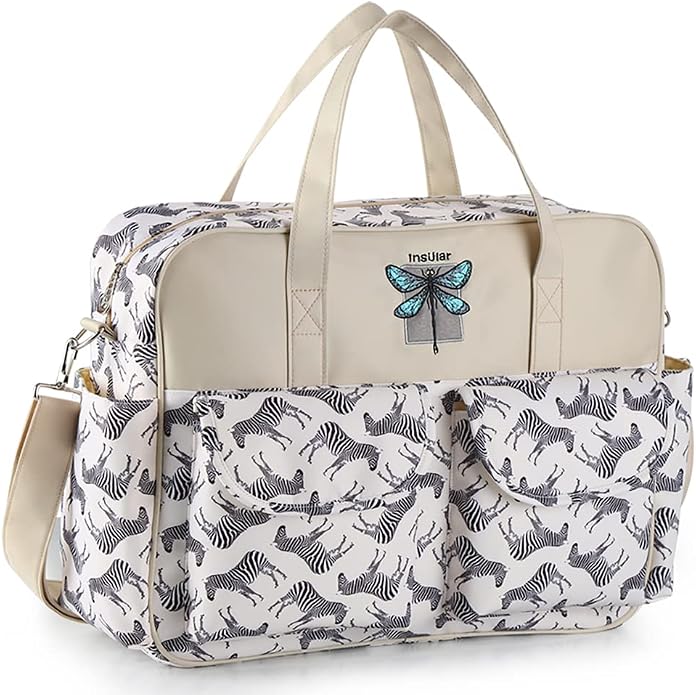 Kamay's Mummy Shoulder Bag Diaper Bag Chic Nappy Changing Bag Tote/Messenger Style Large with Changing Mat, Adjustable Straps - Image 2