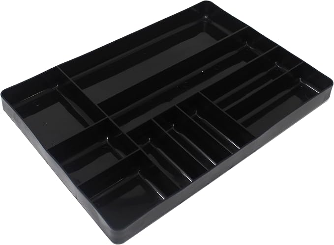 JSP Manufacturing Black Stackable Lightweight 10 Compartment Organizer Tray (4) - Image 5