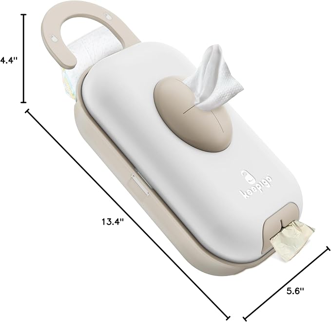 Diaper Bag Wipe Dispenser | 3-in-1 Portable Diaper Caddy Organizer, Baby Wipe Holder with Disposable Bags | Baby Essentials for Newborns, Toddlers, Travel & Baby Shower Gifts - Image 10