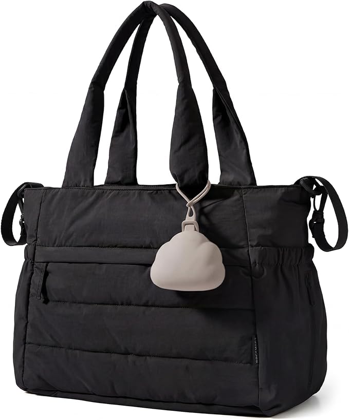 BAGSMART Diaper Bag Tote, Hospital Bag for Labor Delivery Travel Baby Tote | Lightweight Puffy Maternity Bag, Changing Pad & Pacifier Case, Large Capacity for Mom and Dad, Newborn Essentials by BAGSMART