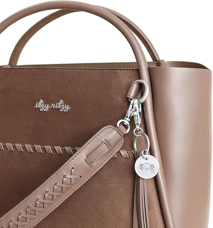 Itzy Ritzy Boss Tote Diaper Bag, Vegan Leather with Changing Pad | Includes Stroller Straps, 4 Pockets, Removable Tassel & Spacious Interior for Stylish Organization of Baby Essentials & More - Image 4