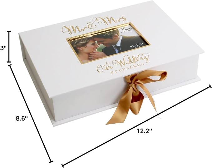 Golden Foil Wedding A4 Keepsake Box - Image 2