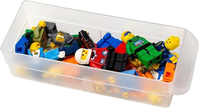 Akro-Mils 64-Drawer Plastic Storage Cabinet, 20" W x 6" D x 16" H, Red | Plastic Cabinet w/ Drawers for Garage Organization, Beads, Building Bricks Storage, Teacher Toolbox, Makeup Organizer, 10164 - Image 10