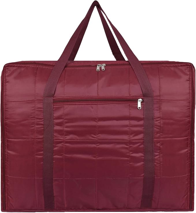 ANKIT INTERNATIONAL Multi-Purpose Storage Bag Light Weighted/Moisture Proof Parachute Jumbo Storage Bag for Clothes & Bedding Storage-Maroon by AI+ANKIT+INTERNATIONAL