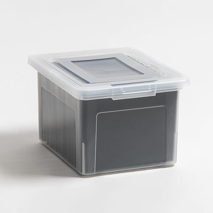 IRIS USA 35 Qt. Letter/Legal File Box with Latching Lid, Clear | Organize lesson plans, classroom files and teaching materials with clear storage for teachers, schools and educators - Image 7
