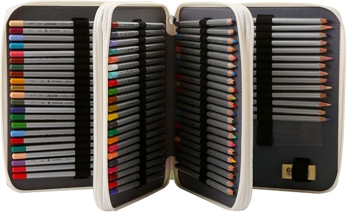 120 Slots Colored Pencil Case Organizer, 3 Layer Bag | Twill Oxford fabric, 127 elastic loops, detachable handle, for travel, home storage, drawing tools, creative gifts - Image 2