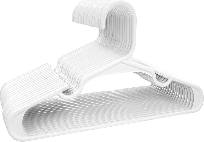 Utopia Home Kids Hangers 60 Pack – 11.5 Inch Baby Closet Hangers White | Plastic baby hangers | Fits children's & infant clothes | Gentle on delicate garments - Image 8
