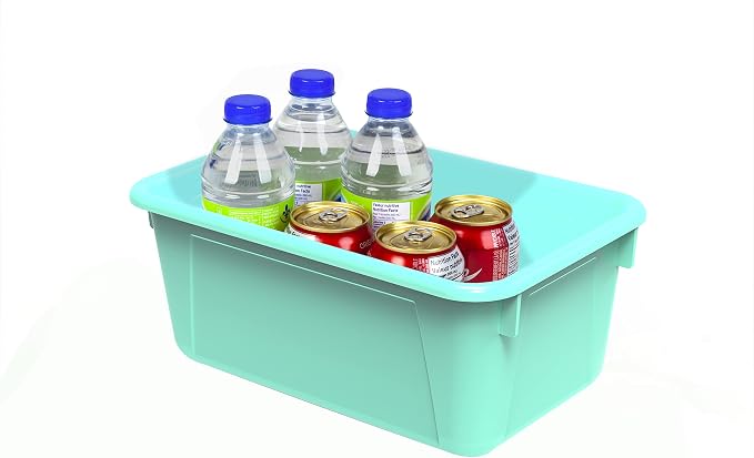 Storex Small Cubby Bins – Plastic Storage Containers for Classroom, 12.2 x 7.8 x 5.1 inches, Class Teal, 5-Pack (62420A05C) - Image 7