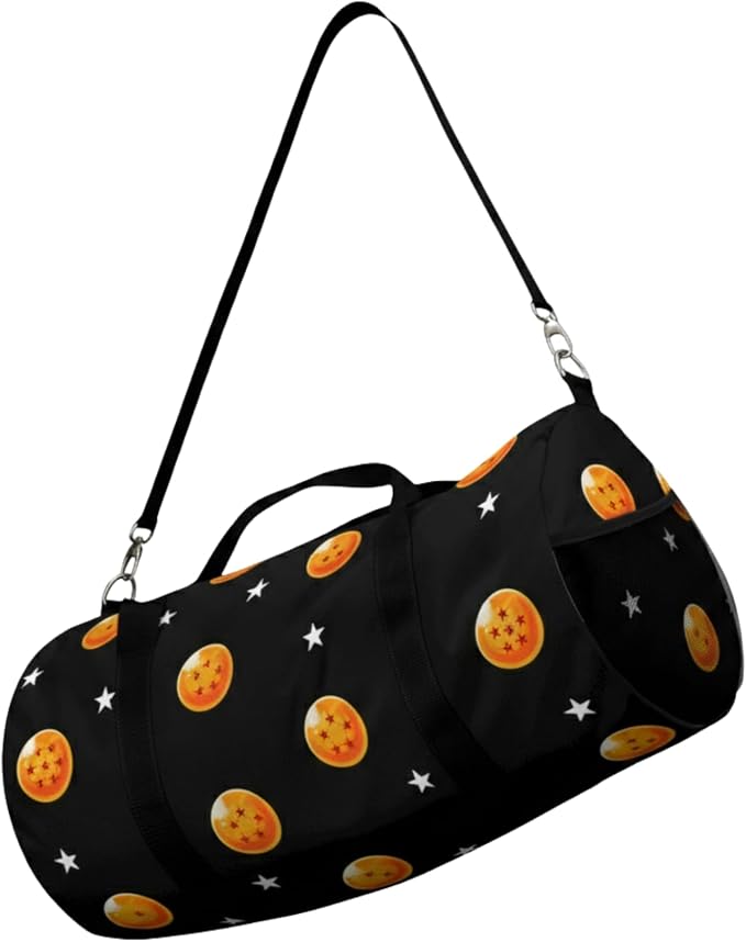 Anime Gym Bag for Women Men - Large Capacity Waterproof Workout Fitness Travel Sports Bags Fashion Street Camping Expandable Carry On Duffle Bag For Couple (Orange DBZ) PTY by CrownLimitedSupply
