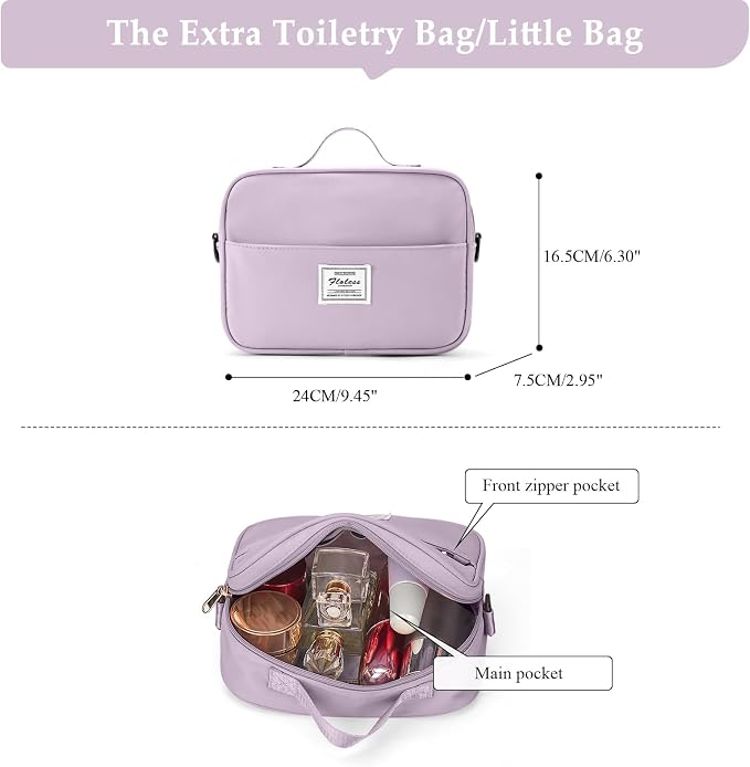 Weekender Bags for Women, Personal Item Travel Bag with Shoes Compartment | Overnight Travel Duffel Bag with Toiletry Bag, Airplane Friendly Carry-On Bag - Image 8