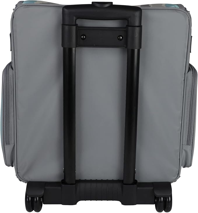 Everything Mary Rolling Scrapbook Tote – Grey Stripes Craft Bag with Wheels – Portable Storage Organizer for Scrapbooking, Papercraft & Art Supplies - Image 9