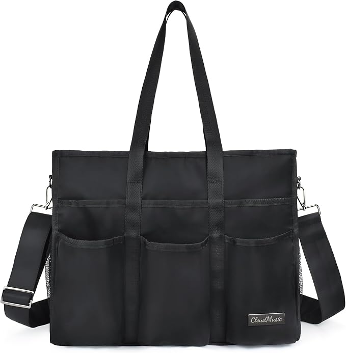 CLOUDMUSIC Large Tote Bag For Women Travel Nurse Teacher Work Waterpoof With Zipper Utility Everything Bags | Travel by CLOUDMUSIC