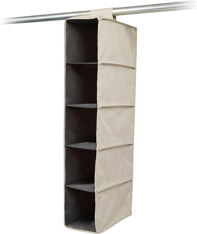Covermates Hanging Shoe Organizer for Closet, 7" W x 13.5" D x 34" H | durable polyester construction, label window, 3-year warranty by Covermates