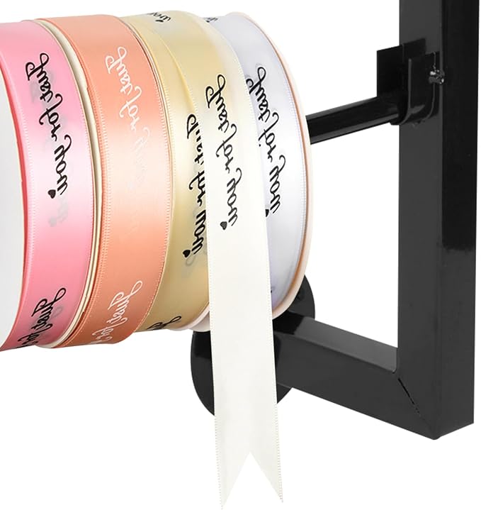 ikare Ribbon Storage Organizer,Wall Mounted Ribbon Organizer,Wrapping Paper Rack,7-Tier Metal Ribbon Storage for Craft Room,Flower Shop,Christmas Gift Wrapping Paper - Image 7