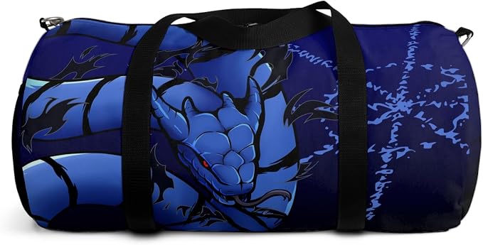 Anime Gym Bag for Women Men - Large Capacity Waterproof Workout Fitness Travel Sports Bags Fashion Street Camping Expandable Carry On Duffle Bag For Couple (Blue Susano) PTY - Image 2