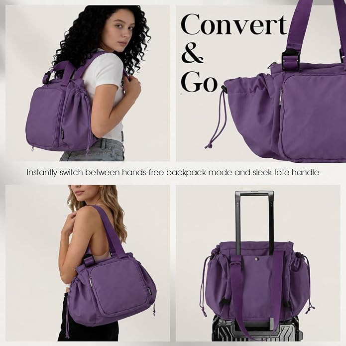Everyday Bag Tote for Women, Spacious Diaper Bag with 16 Pockets, Durable Travel Bag, Sleek Work Shoulder Bag - Image 2