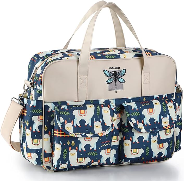 Kamay's Mummy Shoulder Bag Diaper Bag Chic Nappy Changing Bag Tote/Messenger Style Large with Changing Mat, Adjustable Straps - Image 2