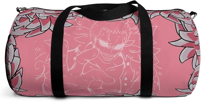 Anime Gym Bag for Women Men - Large Capacity Waterproof Workout Fitness Travel Sports Bags Fashion Street Camping Expandable Carry On Duffle Bag For Couple (Pink Flaminggo) PTY - Image 5