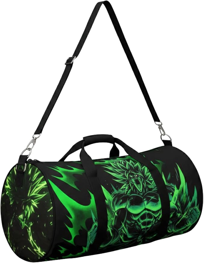 Anime Gym Bag for Women Men - Large Capacity Waterproof Workout Fitness Travel Sports Bags Fashion Street Camping Expandable Carry On Duffle Bag For Couple (Green DBZ) PTY by CrownLimitedSupply