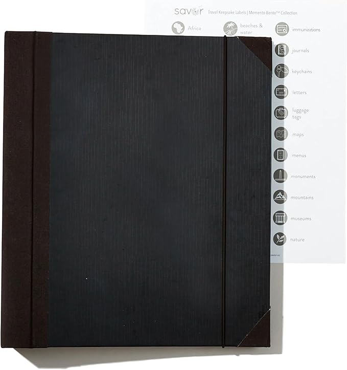 The Folio® Important Document Organizer by Savor | Binder with Guided Labels, Acid-Free File Folder Organizer with 10 Pockets, Document Holder for Home Records, Legal and Medical Papers (Black) - Image 3
