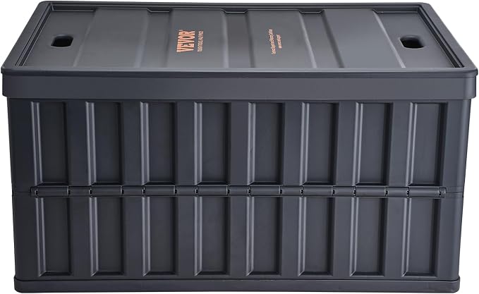 VEVOR 65L Collapsible Storage Bins with Lids 3 Packs, Stackable Utility Crates with Handles, Large Folding Containers for Organizing Tools, Books, Food, Drinks, Camping&Transport | For Organizing Tools, Books, Food, Drinks, Camping&Transport, Large Hea... - Image 11