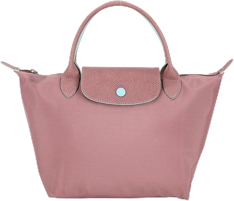 Women's Nylon Tote Bag, Large Capacity Waterproof Shoulder Bags, Spacious Handbag with Metal Zipper & Compartments by Unknown