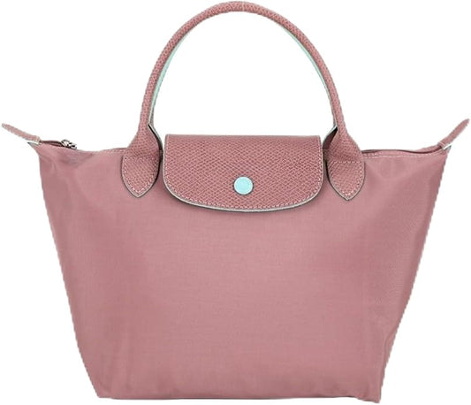 Women's Nylon Tote Bag, Large Capacity Waterproof Shoulder Bags, Spacious Handbag with Metal Zipper & Compartments by Unknown