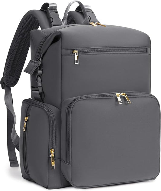 CEI-CEI Neoprene Diaper Bag Backpack with Insulated Pockets, Large Newborn Baby Maternity Bags Travel Tote with Changing Pad by CEI-CEI