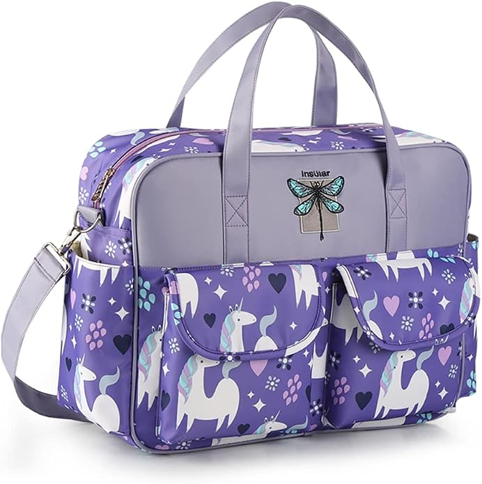 Kamay's Mummy Shoulder Bag Diaper Bag Chic Nappy Changing Bag Tote/Messenger Style Large with Changing Mat, Adjustable Straps - Image 2