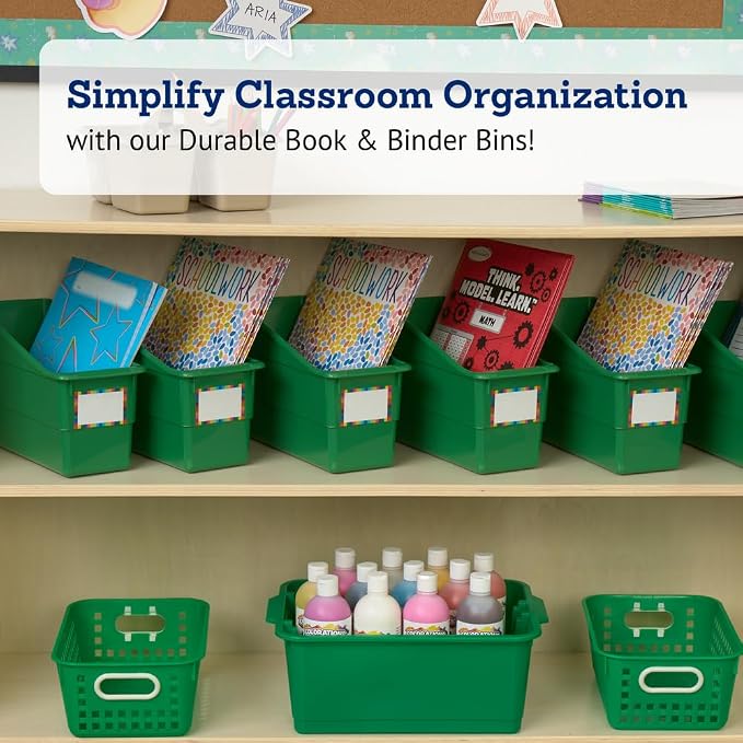 Really Good Stuff Durable Book & Binder Holders - 6 Pack – Green - Image 2