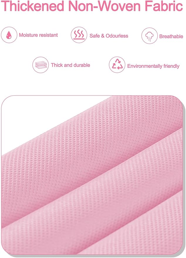 TAHAVICE 2 Pack Over the Door Storage Organizer with 5 Large Pockets | 44 lbs Weight Capacity & 10 Mesh Pockets Door Hanging Organizers and Storage for Bedroom,Bathroom,Nursery,Babyroom(Pink) - Image 8