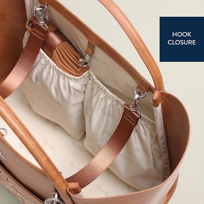 Itzy Ritzy Boss Tote Diaper Bag, Vegan Leather with Changing Pad | Includes Stroller Straps, 4 Pockets, Removable Tassel & Spacious Interior for Stylish Organization of Baby Essentials & More - Image 7