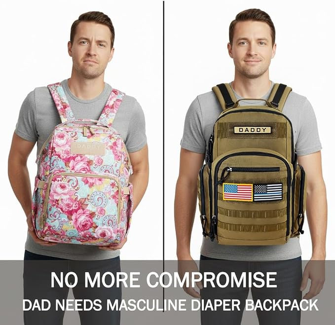 MIRACOL Baby Diaper Bag for Dad: Military-Grade 900D Polyester with 16+ Multiple Pockets for Active Dad - 40L XL Capacity for 1–3 Day Trips - Image 2