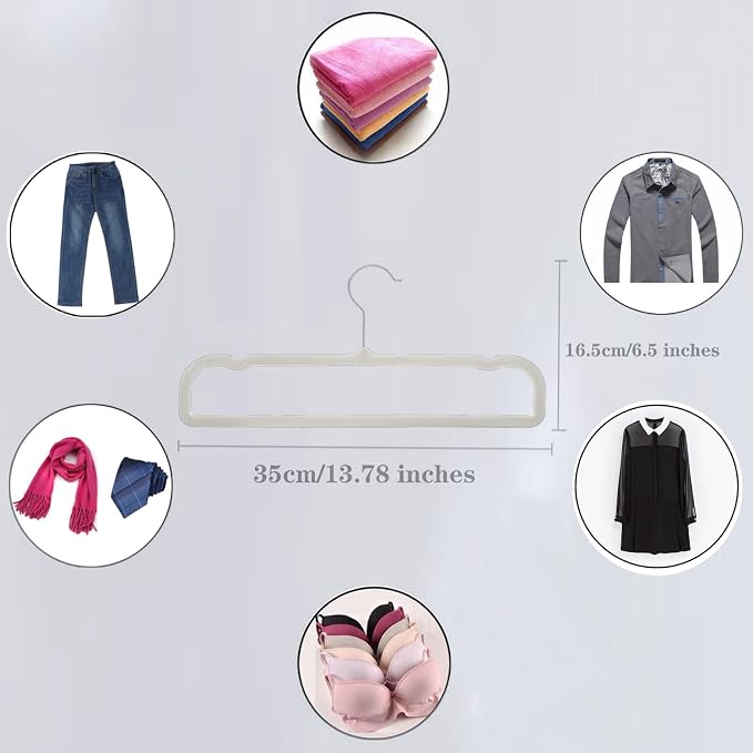 Grey Velvet Hangers Non-Slip 20 Pack Felt Hangers for Pants Trouser Hanger | 360° Swivel Silver Hook, Thin Space Saving Clothes Hanger for Jeans Slacks, Slim Perchas Terciopelo, Perchas para Pantalones - Image 8
