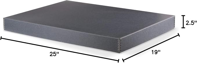 Blue/Grey Drop-Front Newspaper Preservation Box - 19W x 25L x 2 1/2" H - Image 5
