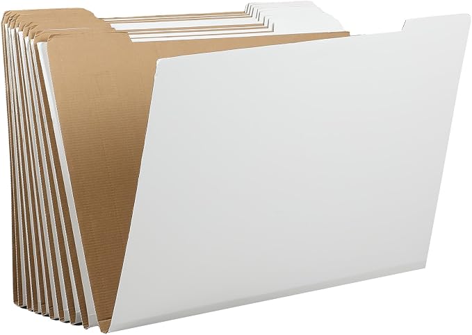 10 Pack Art Portfolio Folders Stores Flat Files Large Corrugated File Folder for Vertical Flat Storage for Artwork Blueprints Plans Drawings Construction Poster(30 x 42 Inch) by Dinifee