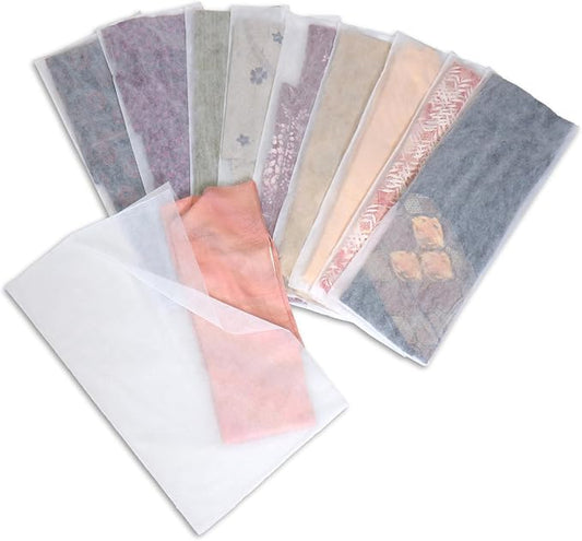 アストロ Astro 605-57 Kimono Storage Cover, White, Set of 10, Breathable Non-Woven Fabric, Storage Bag, Instead of Paper Kimono, Protects Against Dust and Dirt, Yukata, Furisode, Kimono, Dust Protection by ASTROSTORAGE