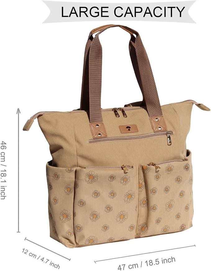 Diaper Tote Bag Totepack Backpack 2 in 1 for Women Multifunctional Large Capacity with Insulated Pockets Travel | Multifunctional - Image 2